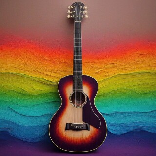 image fx create guitar colour rainbow and colour backr (2)